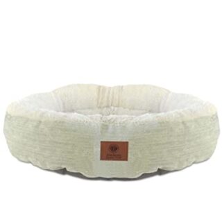 Green AKC Casablanca Round Solid Pet Bed