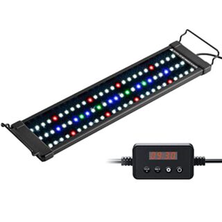 Classic LED Plus LED Aquarium Light with Timer, 15 Watts, for 18 to 24 Inch Fish Tank Light