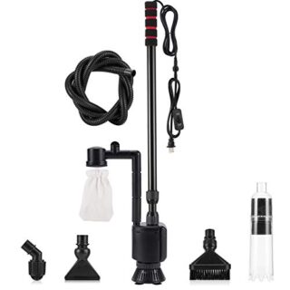Aquarium Gravel Cleaner Kit,6 in 1 Electric Fish Tank Vacuum Cleaning Tools Water Changer