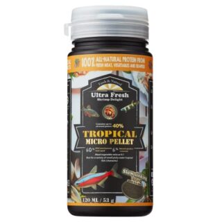 Ultra Fresh Tetra Fish Food, Slow Sinking, All Natural Ingredients, Wild Sword Prawns, Spirulina