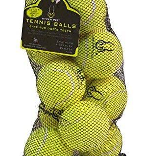 Hyper Pet Tennis Balls for Dogs - 12 Pack 2.5" (Dog Ball Dog Toys for Exercise, Fetch K9 Mini Kannon K2)