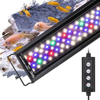 Fish Aquarium LED Light, 14W 24/7 Lighting Sunrise-Daylight-Moonlight Mode DIY