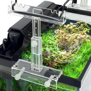 Aquarium Light Holder Adjustable, Clear Acrylic Fish Tank LED Light Riser Stand