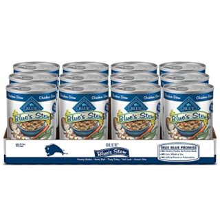 Blue Buffalo Blue's Stew Grain Free Natural Adult Wet Dog Food, Chicken Stew 12.5 oz cans (Pack of 12)