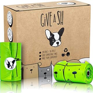 Certified Home Compostable Dog Poop Bags - 16 Rolls of Plant Based Compostable Poop Bags