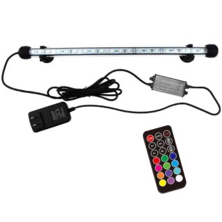15 inches LED Aquarium Light, 2.5W Fish Tank Light Underwater Light Submersible Crystal Glass Lights