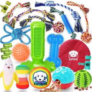 Dog Chew Toys for Puppy - 23 Pack Puppies Teething Chew Toys for Boredom