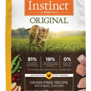 Instinct Original Grain Free Recipe with Real Chicken Natural Dry Cat Food, 11 lb. Bag