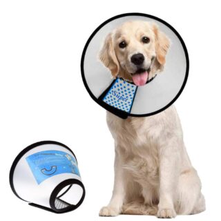 Supet Dog Cone Adjustable Pet Cone Pet Recovery Collar Comfy Pet Cone Collar Protective Collar for After Surgery