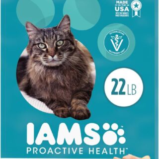 IAMS PROACTIVE HEALTH Adult Indoor Weight Control | Hairball Care Dry Cat Food with Chicken