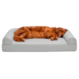 Dog Bed for Large Dogs w/ Removable Bolsters & Washable Cover, For Dogs Up to 95 lbs