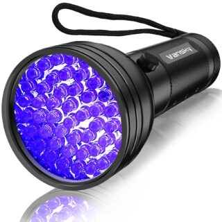 Vansky UV Flashlight Black Light, 51 LED Blacklight Pet Urine Detector for Dog/Cat Urine, Dry Stains