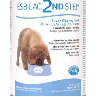 Esbilac 2nd Step Puppy Weaning Food - With Natural Milk Protein, Vitamins, and Minerals for 4-8 Week-Old Puppies