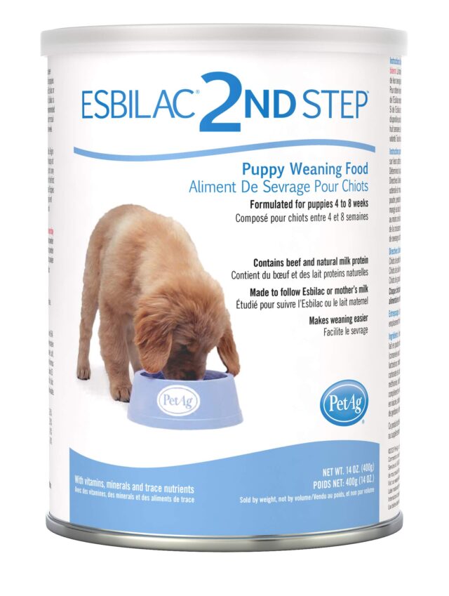 Esbilac 2nd Step Puppy Weaning Food - With Natural Milk Protein, Vitamins, and Minerals for 4-8 Week-Old Puppies