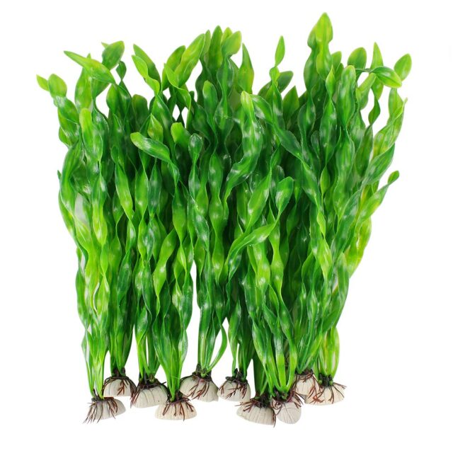 Artificial Seaweed Water Plants for Aquarium, Plastic Fish Tank Plant Decorations