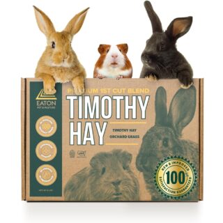 Eaton Pet and Pasture Naturally Grown, Premium, 1st Cut Blend, Western Timothy Hay Orchard Blend, Small Animal Food, 6LB-Box.