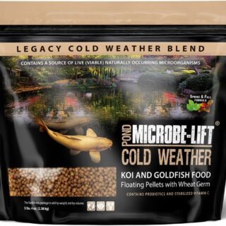 MICROBE-LIFT MLLWG Cold Weather Floating Fish Food Pellets with Wheat Germ for Ponds, Water Gardens, and Fountains