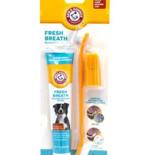 Arm & Hammer for Pets Fresh Breath Kit for Dogs | Contains Toothpaste, Toothbrush & Finger brush
