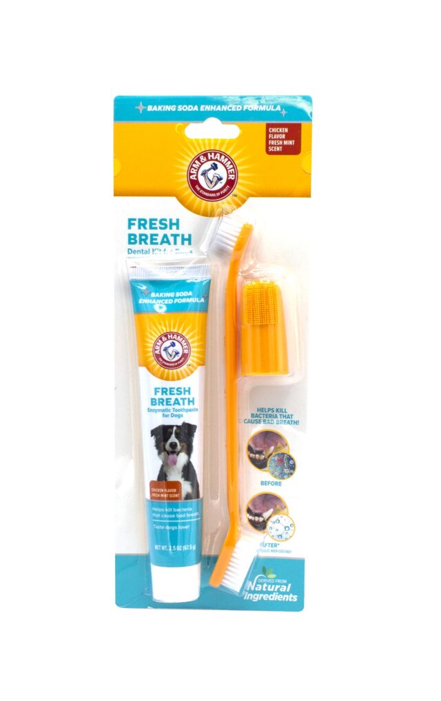 Arm & Hammer for Pets Fresh Breath Kit for Dogs | Contains Toothpaste, Toothbrush & Finger brush
