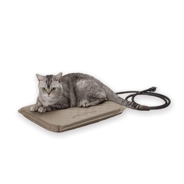Lectro-Soft Outdoor Heated Pet Bed for Outdoor Cat House for Winter Insulated Waterproof, Chew Resistant Cord