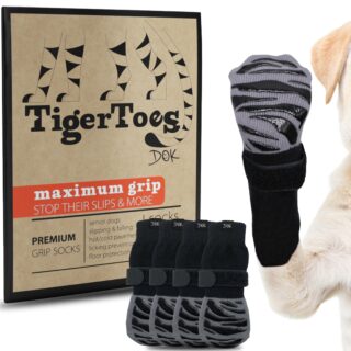 Premium Non-Slip Dog Socks for Hardwood Floors - Extra-Thick Grip That Works Even When Twisted