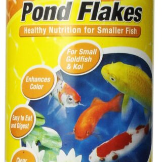 Tetra Pond Flakes Complete Nutrition for Smaller Pond Fish, Goldfish and Koi Fish, 6.35 oz