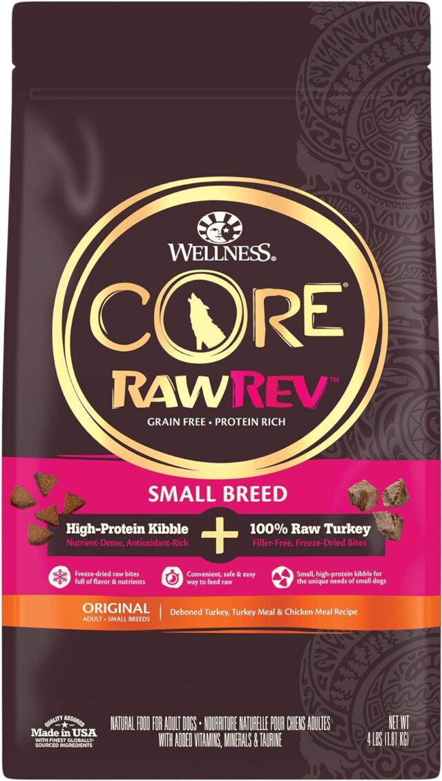 Wellness CORE RawRev Grain-Free Dry Small Dog Food, Natural Ingredients