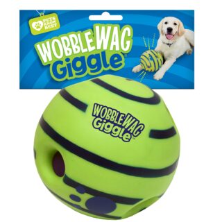Wobble Wag Giggle Ball, Fun Giggle Sounds When Rolled or Shaken