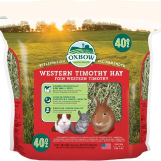 Oxbow Animal Health Western Timothy Hay- Veterinarian Recommended- Hay for Rabbits, Chinchillas, Guinea Pigs & Other Small Pets