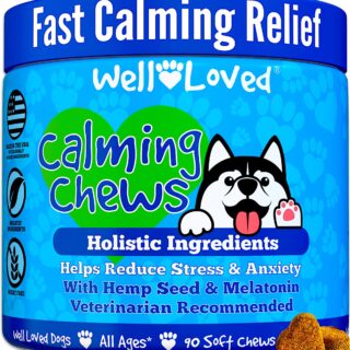 Calming Chews for Dogs - Dog Calming Treats, Vet Developed, Dog Anxiety Relief, Separation, Fireworks, Travel, Stress Support