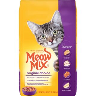 Meow Mix Original Choice Dry Cat Food, 3.15 Pound (Pack of 4)