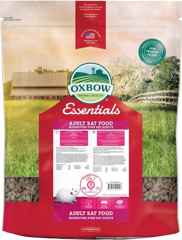 Oxbow Essentials Adult Rat Food - All Natural Adult Rat Food - 20 lb.