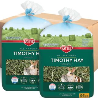 Kaytee All Natural Timothy Hay for Guinea Pigs, Rabbits & Other Small Animals, 12 Pound