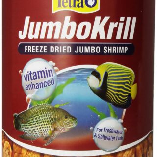 Tetra JumboKrill Freeze-Dried Jumbo Shrimp 14 Ounces, Natural Shrimp Treat For aquarium Fish