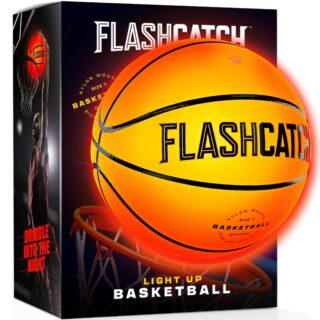 Light Up Basketball - Glow in the Dark - Sports Gear Accessories Easter Gifts for Boys 8-15+ Year Old - Kids, Teens Gift Ideas - Cool Teen Boy Toys Ages 8 9 10 11 12 13 14 15 Age Outdoor Teenage
