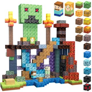 AIDYVOI 160 PCS Magnetic Blocks Building Toys, Build 3D Magnetic Building Blocks Set for Kids Ages 3+, Magnetic Blocks STEM Sensory Educational Christmas Birthday Gifts Construction Toys