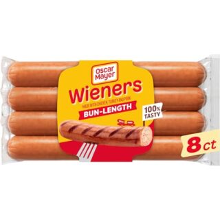 Oscar Mayer Bun-Length Wieners Hot Dogs, 8 ct Pack
